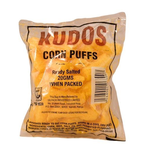 Kudos Ready Salted Corn Puffs - 20g
