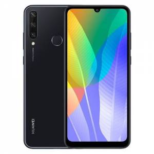 Huawei Y6p, 64GB + 3GB,6.3 Inch,13MP Camera, 5000 MAh, Dual SIM - Black