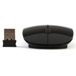 Generic Slim 2.4GHz Wireless Mouse + Receiver - Black.